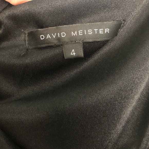 David Meister black One-shoulder dress - Picture 5 of 6